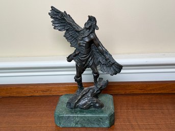 Vintage BM Masters Native American Eagle Dancer Statue