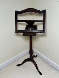 Vintage Mahogany Music & Book Stand