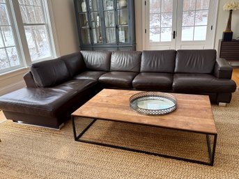 Gamma Arredamenti Leather 2 Pc Sectional