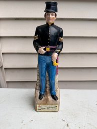 1969 Kentucky Gentleman Union Soldier Ceramic Whiskey Decanter Made By The Barton Distilling Co.
