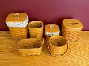 Lot Of 6 Small Longaberger Baskets