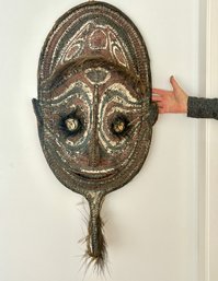 Large New Guinea Gable Mask Black River