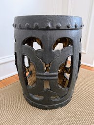 Garden Stool With Metal Look Finish (2 Of 2)