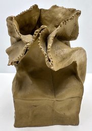 Candy Duome (1972) Ceramic Paper Bag Sculpture, Signed