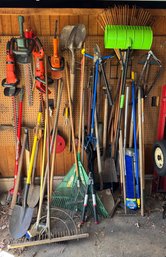 Large Collection Of Yard And Garden Tools