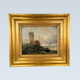 Beautiful Painting Of An Old World Castle