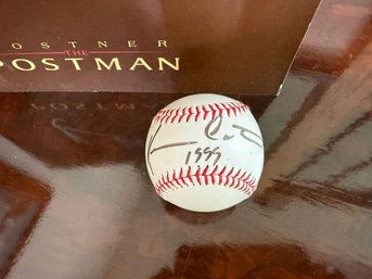 Authentic Kevin Costner Signed Official Baseball 'the Postman' Fan / Movie Memorabilia 1999