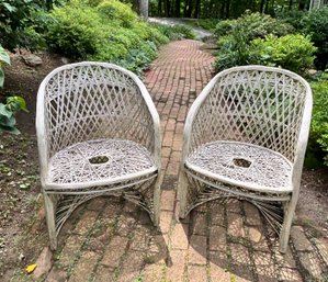 Pair Of Mid Century Russell Woodard  Fiberglass Chairs