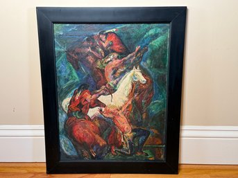 Forrest Flower 'Black Hawk War' Original Oil Painting