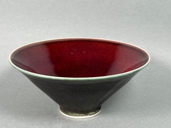 Signed Angela Fina Ceramic Pottery Bowl