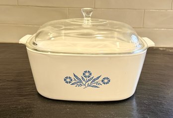 Rare Vintage Corning Ware Blue Cornflower 4 Qt Casserole With Glass Top & More