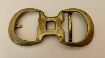 Vintage Solid Brass Belt Buckle