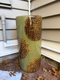 Tall Green Planter / Umbrella Stand