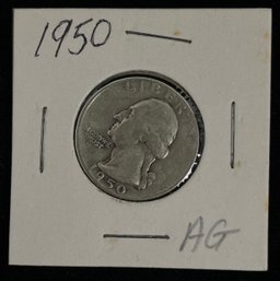 1950 Washington Quarter Coin