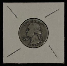 1938 Washington Quarter Coin