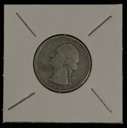 1934 Washington Quarter Coin