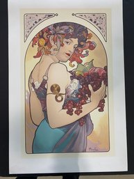 Vintage 1970s Lithograph Alphonse Mucha