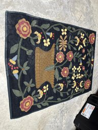 Adorable Rug Or Floral Wall Hanging