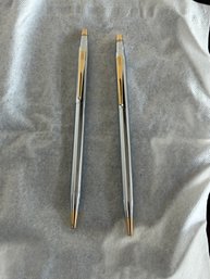 Pair Of Cross Classic Century Medalist & Gold Ballpoint Pen