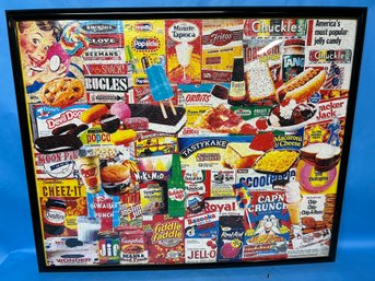 COOL Framed Vintage  Diet Food Puzzle !!