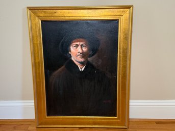 Alfred Fierros Signed Original Oil On Canvas Painting