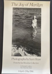 Marilyn Monroe By Sam Shaw Vintage Poste
