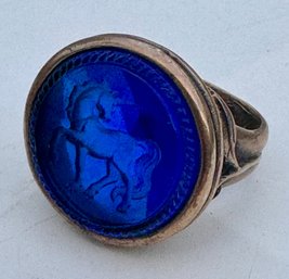 Intaglio Ring With Unicorn