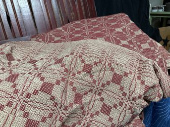 Queen Reversible Spread By Family Heirloom Weavers Red Lion Pa.