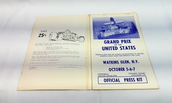 Watkins Glen Grand Prix Official Press Kit, 1973