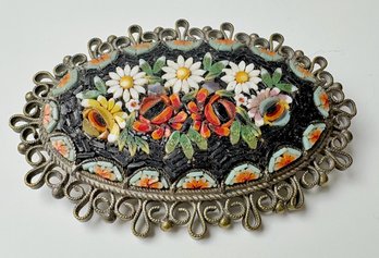 Vintage Italian Micro Mosaic Brooch