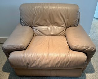 Oversized Leather Club Chair