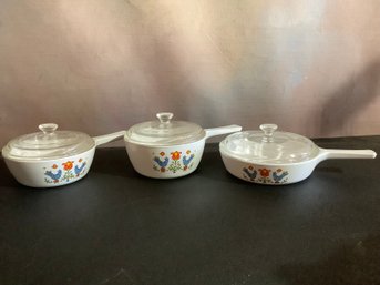 Vintage Corningware Country Festival Cookware