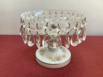 Chandelier Crystal/ceramic Pedestal Bowl