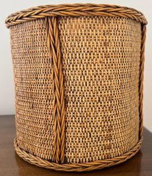Small Woven Trash Basket