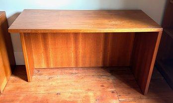 Mid Century Modern Danish Style Small Solid Wood Desk
