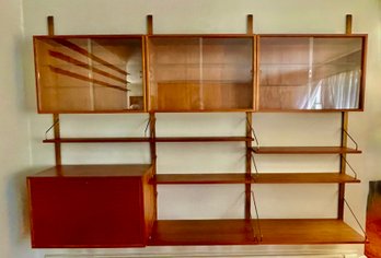 Danish Modern Poul Cadovius Modular Teak Wall Unit Shelving - 1960s