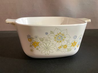 Vintage Corningware Floral Bouquet Casserole Dish