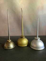Vintage Oil Can Lot Of 3