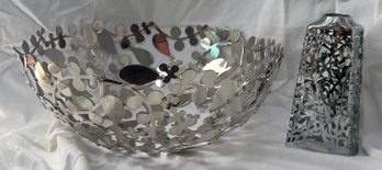 Custom Cutout Bowl And Laser Cut Candle Holder