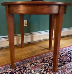 Wooden Round Top Side Table 1 Of 2