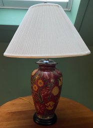 Vintage Golden Foliage Style Table Top Lamp 1 Of 2