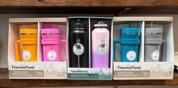 Six ThermoFlask Beverage Tumblers