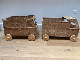 Two Adorable Baskets In Truck Form (1 Of 2)