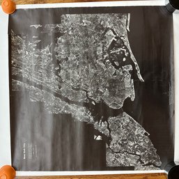 1969 New York City Aerial Mosaic Photograph From The City Planning Commission, Unframed