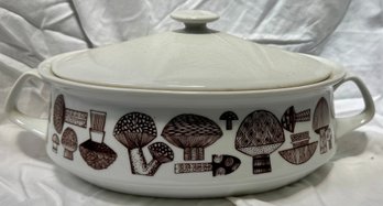 Vintage Mid-Century Modern Covered Casserole Dish Designed By Kaj Franck For Arabia Finland