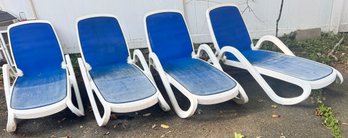 Four Nardi Omega Sun Loungers