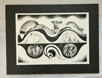 Signed Print Winter Secrets 11/50 By Dahlev Ipcar