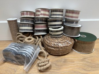 Over 20 Natural Fiber Ribbon Spools