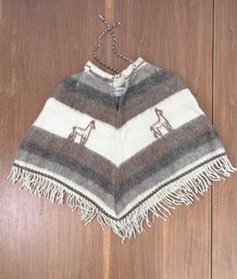Vintage Argentinian Llama Poncho