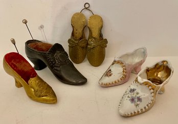 Collection Of Antique Shoe Shaped Items